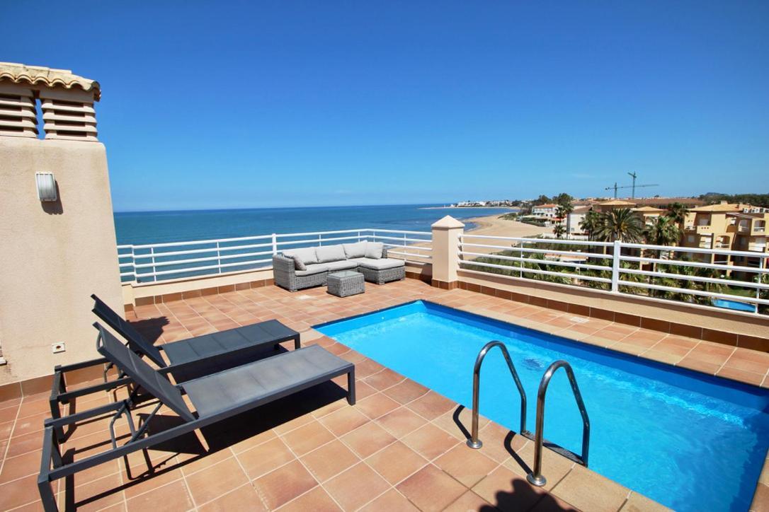 Atico Frontal Al Mar Con Piscina Privada By Homeprive Dénia Eksteriør billede