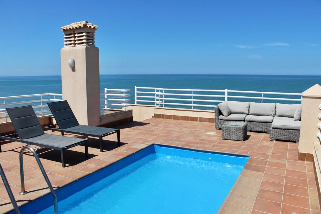 Atico Frontal Al Mar Con Piscina Privada By Homeprive Dénia Eksteriør billede